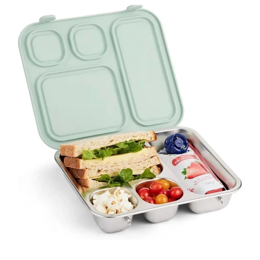 Elk and Friends Stainless Steel Sage Bento Lunchbox Kids Bariatric Eco Friendly